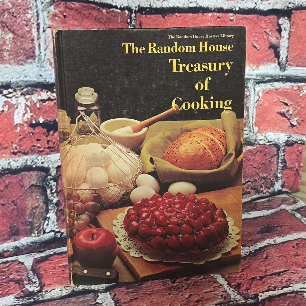 Old vintage cookbook. The random house. Treasury of cooking. Vintage recipes